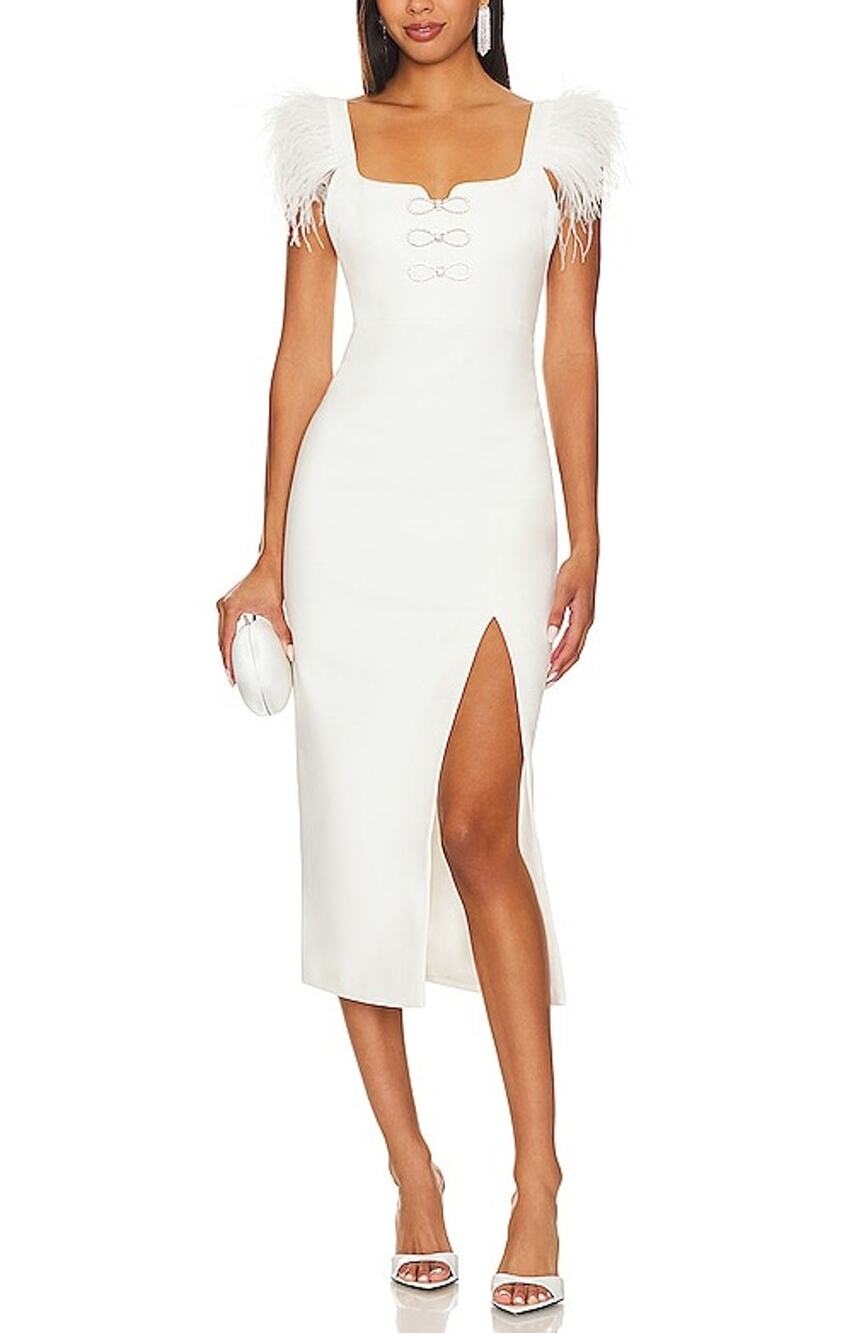 Likely Embellished Cream Rizzo Dress Size 00